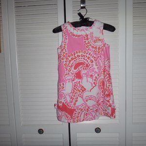 Lilly Pulitzer girls shift dress Size 7 elephant print